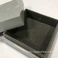 High Quality Glossy Gray Wooden Gift Ring Box